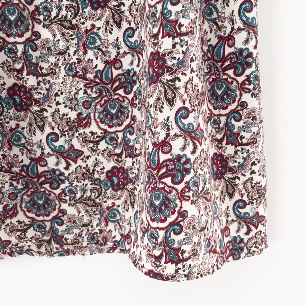 Xhilaration Paisley Floral Off The Shoulder Dress